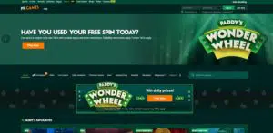 Paddy Power Casino Homepage