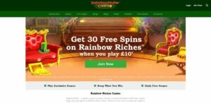 StarSpins sister sites Rainbow Riches Casino