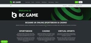 BCGame sister sites homepage